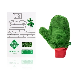 Green Fiber HOME S9, Варежка Твист, зеленая