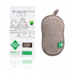 Green Fiber HOME S15, Губка для мытья посуды, серая